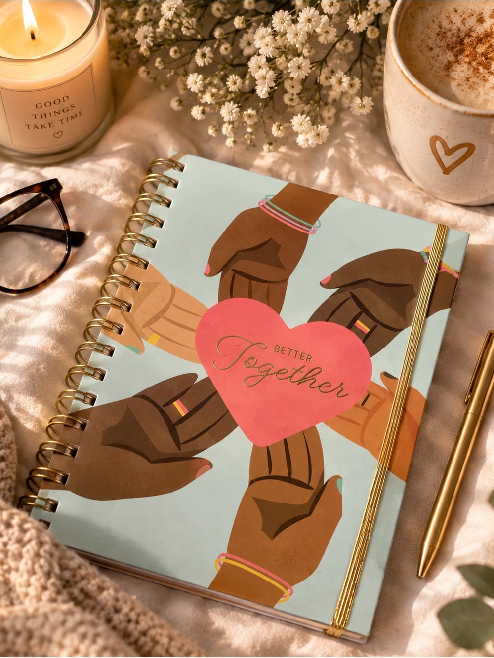 Better Together Spiral Journal Notebook